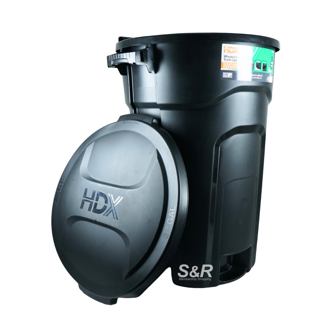 HDX Wheeled Outdoor Trash Can 32gal